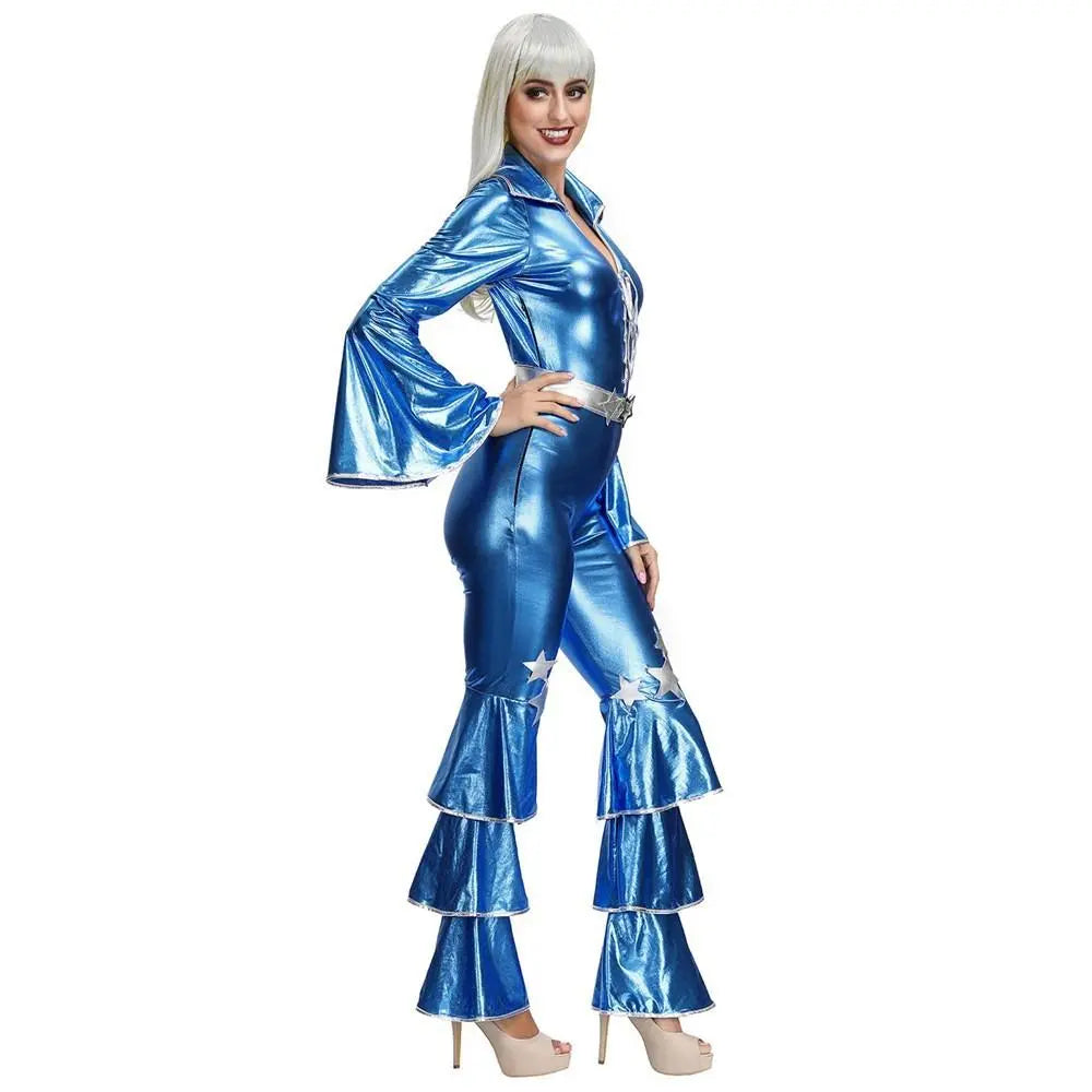 1970s Dancing Dream Blue 70s Costumes|?PajmasBuy