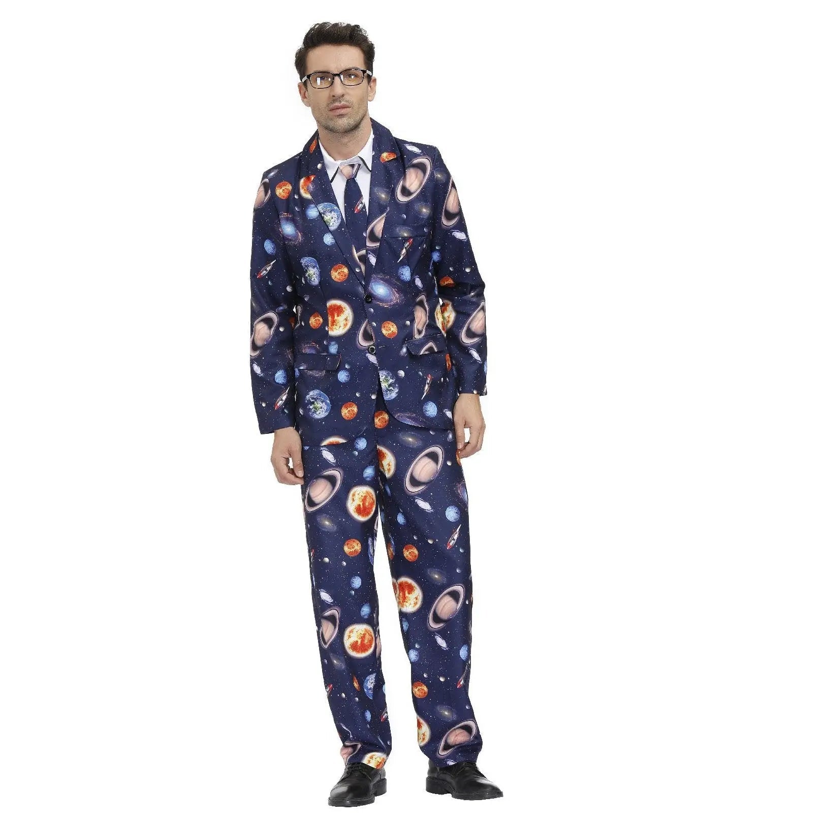 1980s Love Flower Print Suit 80s Costumes Cosplay Party Carnival|?PajmasBuy