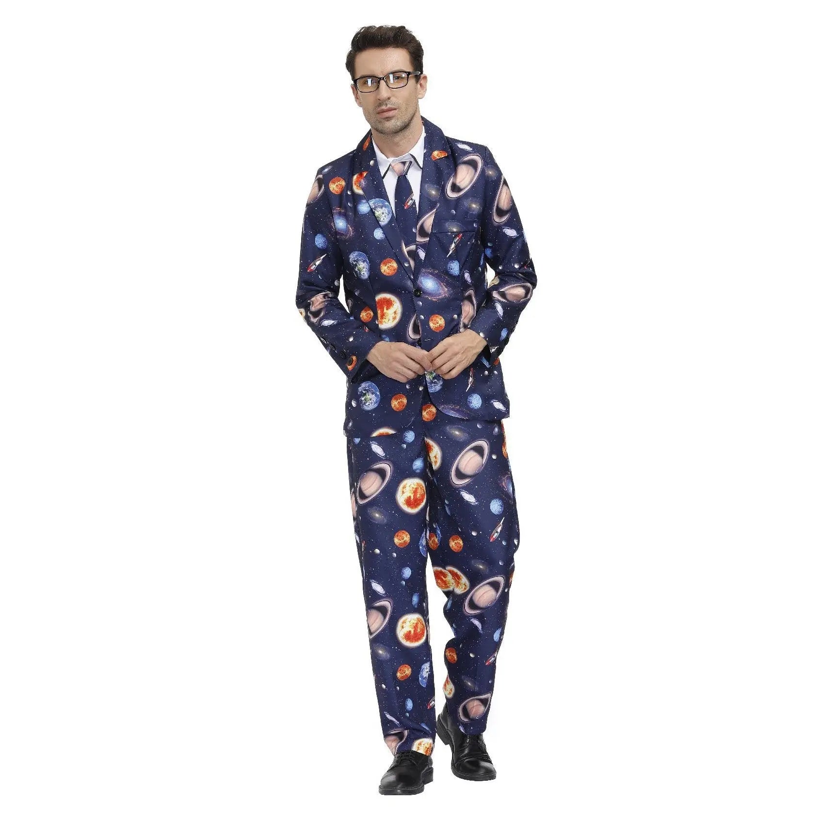 1980s Love Flower Print Suit 80s Costumes Cosplay Party Carnival|?PajmasBuy