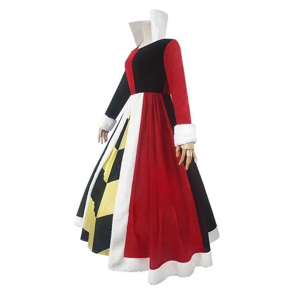 Alice in Wonderland Queen Of Hearts Cosplay Costume Dress Outfits Halloween Carnival Suit - Pajamasbuy