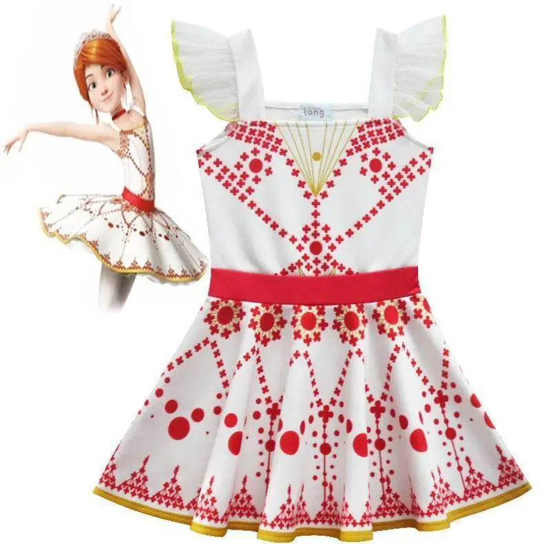 Ballerina Felicie Cosplay Costume for Girls Party Clothes Costume for Kids dancing dress - Pajamasbuy