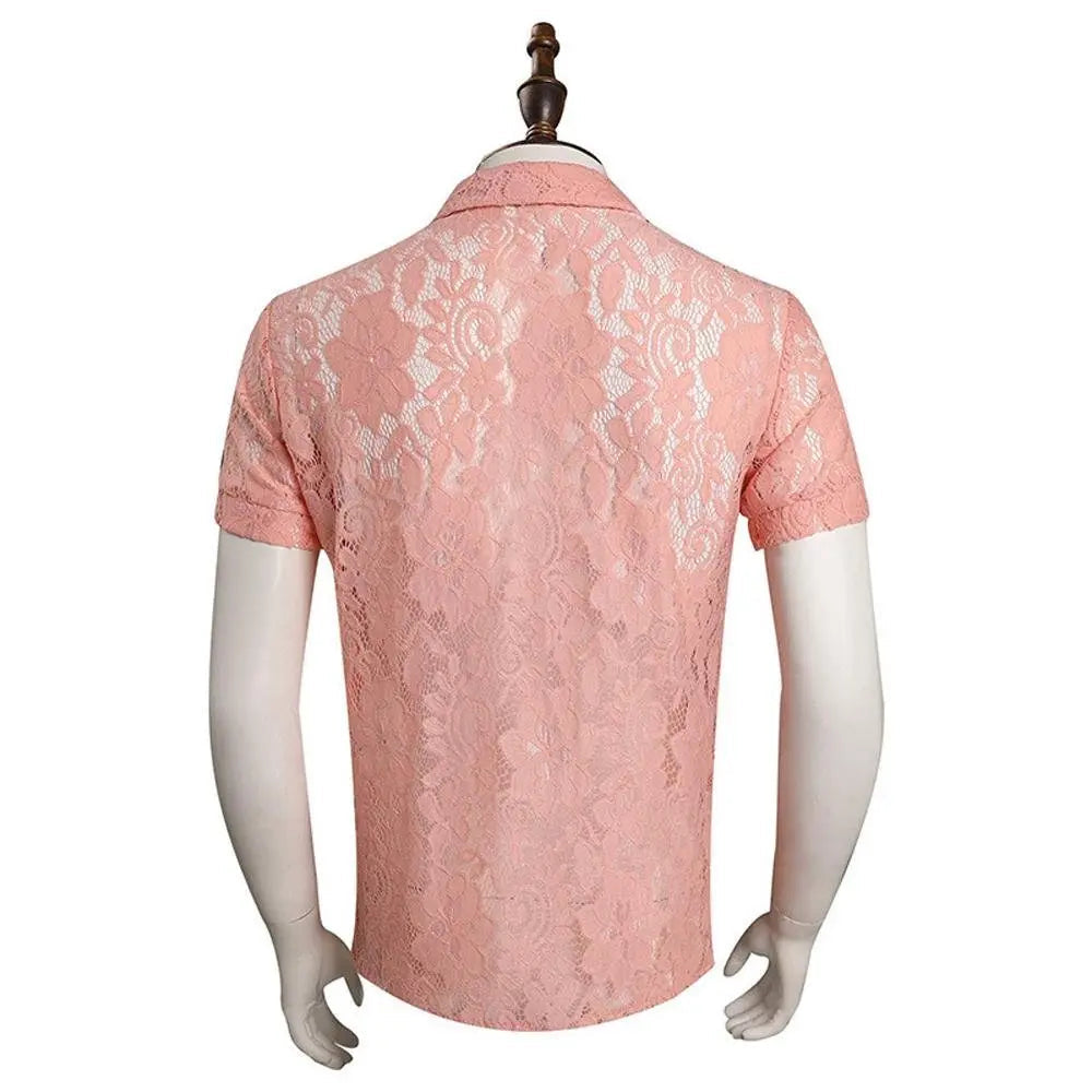 Elvis Presley Cosplay Costume Short Sleeve Shirt Outfits Halloween Carnival Suit - Pajamasbuy