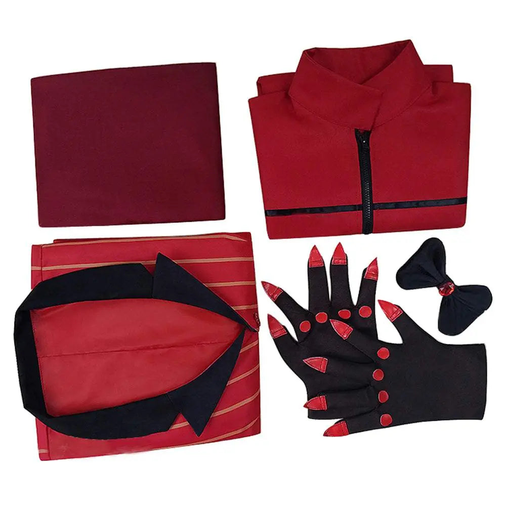 Hazbin Hotel Cosplay Costume Alastor Angel Dust Jacket Anime Halloween Suit Outfit Sets Dress Up For Adults - Pajamasbuy