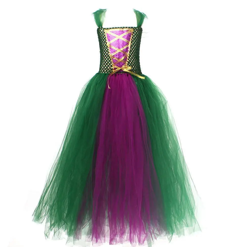 Hocus Pocus Sanderson Winifred Sarah Mary Costume sisters Tutu Dress for kids Girl Halloween Party Gift - Pajamasbuy