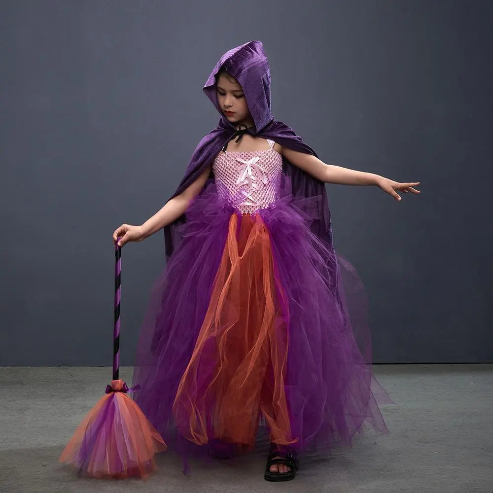 Hocus Pocus Sanderson Winifred Sarah Mary Costume sisters Tutu Dress for kids Girl Halloween Party Gift - Pajamasbuy