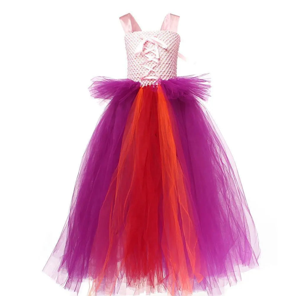 Hocus Pocus Sanderson Winifred Sarah Mary Costume sisters Tutu Dress for kids Girl Halloween Party Gift - Pajamasbuy