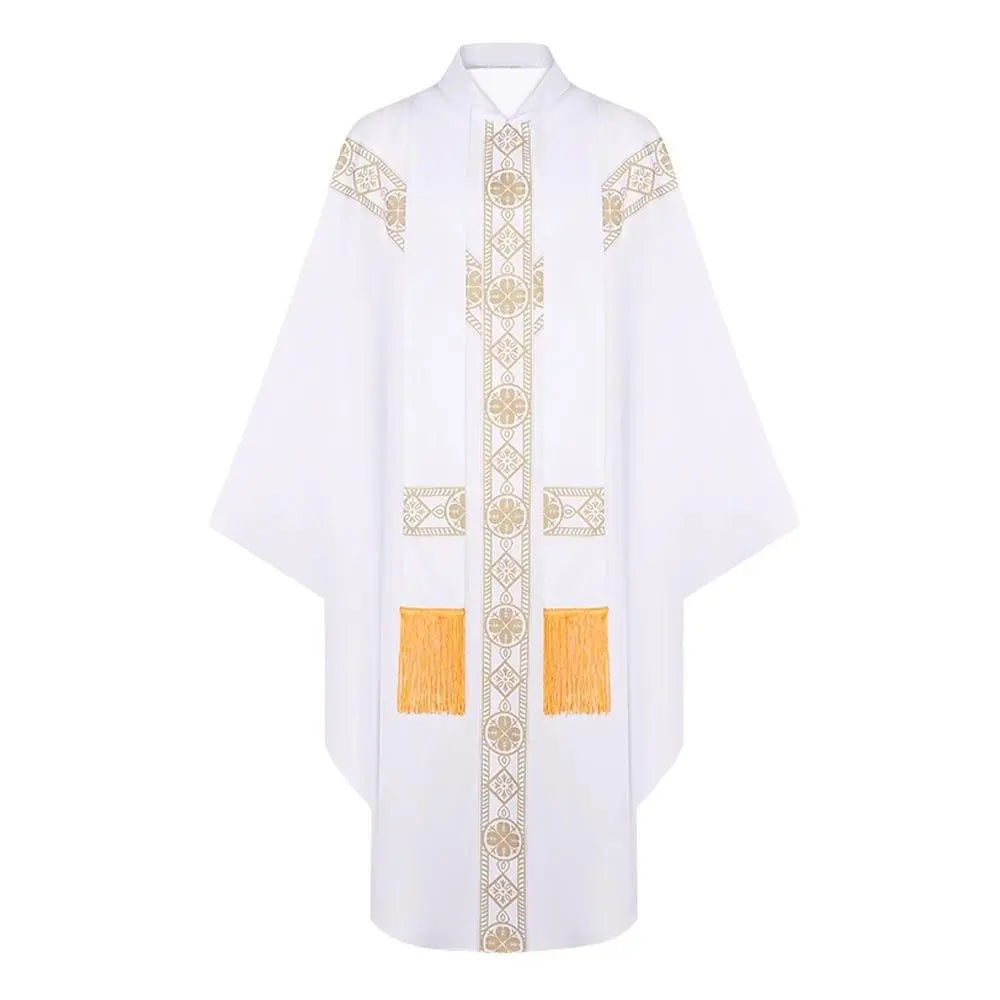Medieval Cloak Spliced Priest Uniform Cosplay Costume Outfits Halloween Carnival Suit - Pajamasbuy