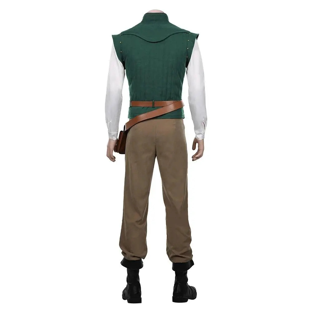 Men Tangled - Flynn Rider Vest Shirt Outfits Halloween Carnival Suit Cosplay Costume - Pajamasbuy