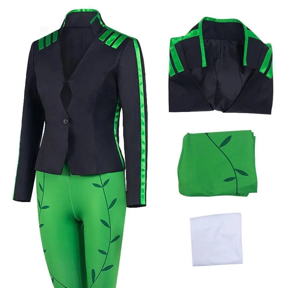 Poison Ivy Cosplay Costume Harley Quinn Outfits Halloween Carnival Dress Up Suit Outfit For Women - Pajamasbuy