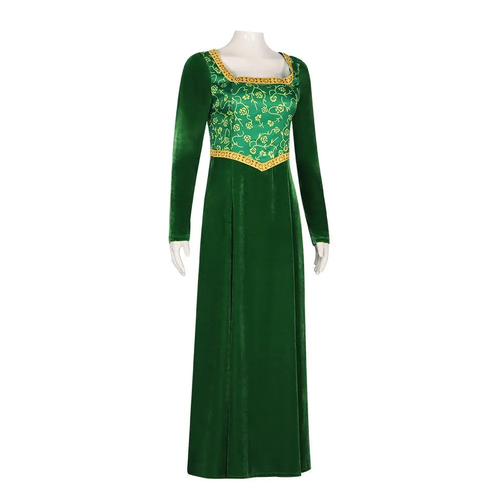 Shrek - Fiona Princess Dress Outfits Cosplay Costume Halloween Carnival Suit - Pajamasbuy