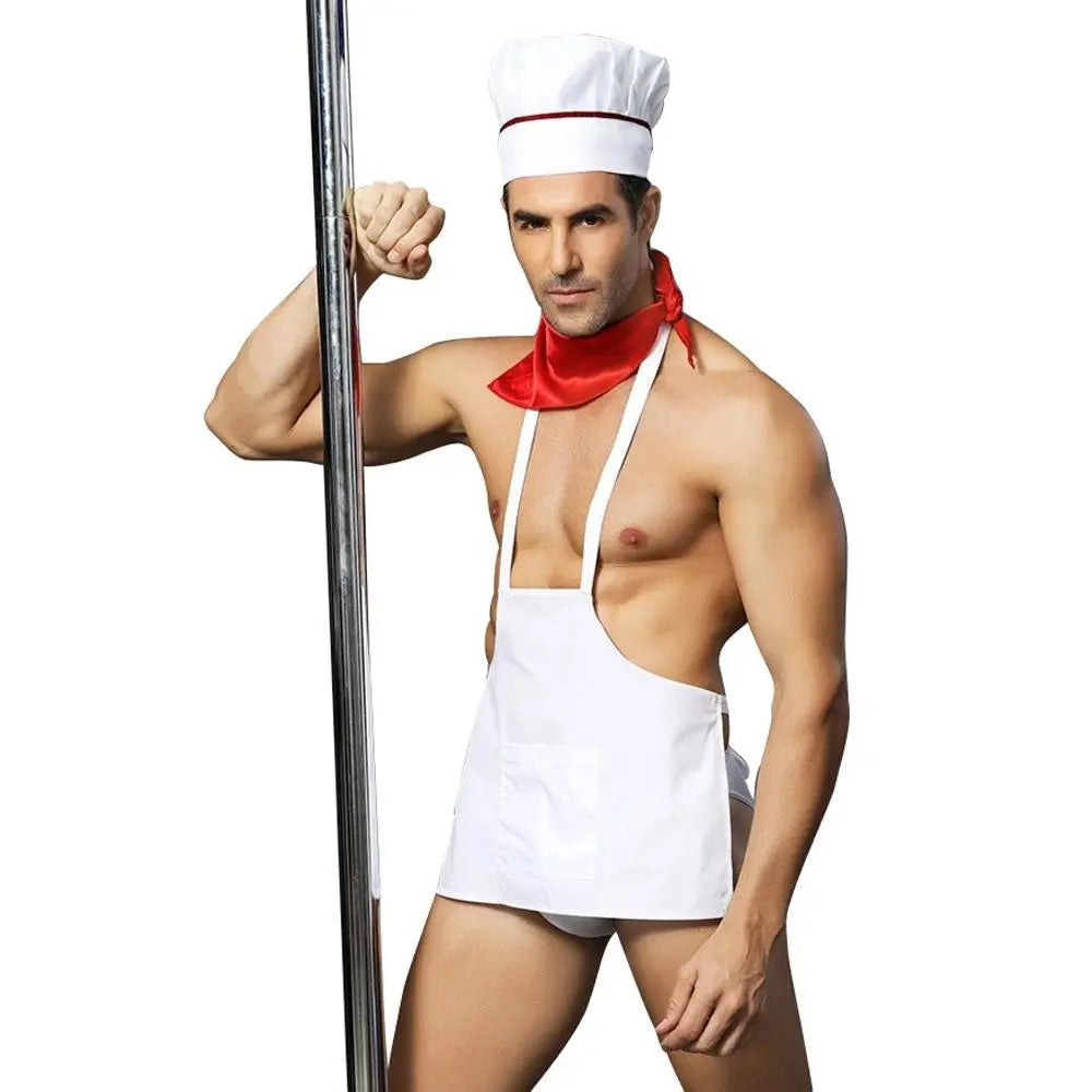Stag Do Party Fancy Dress Costume Chef Servant For Men - Pajamasbuy