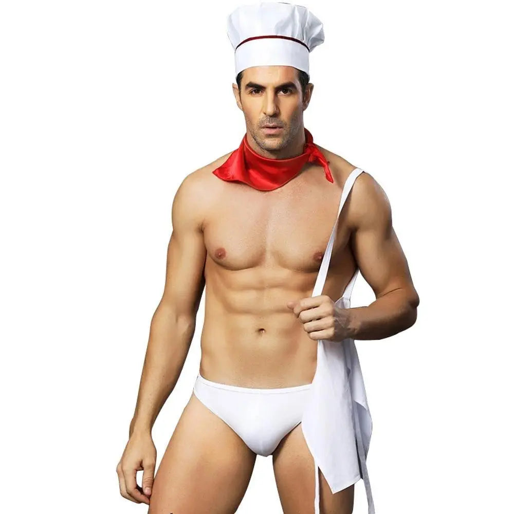 Stag Do Party Fancy Dress Costume Chef Servant For Men - Pajamasbuy