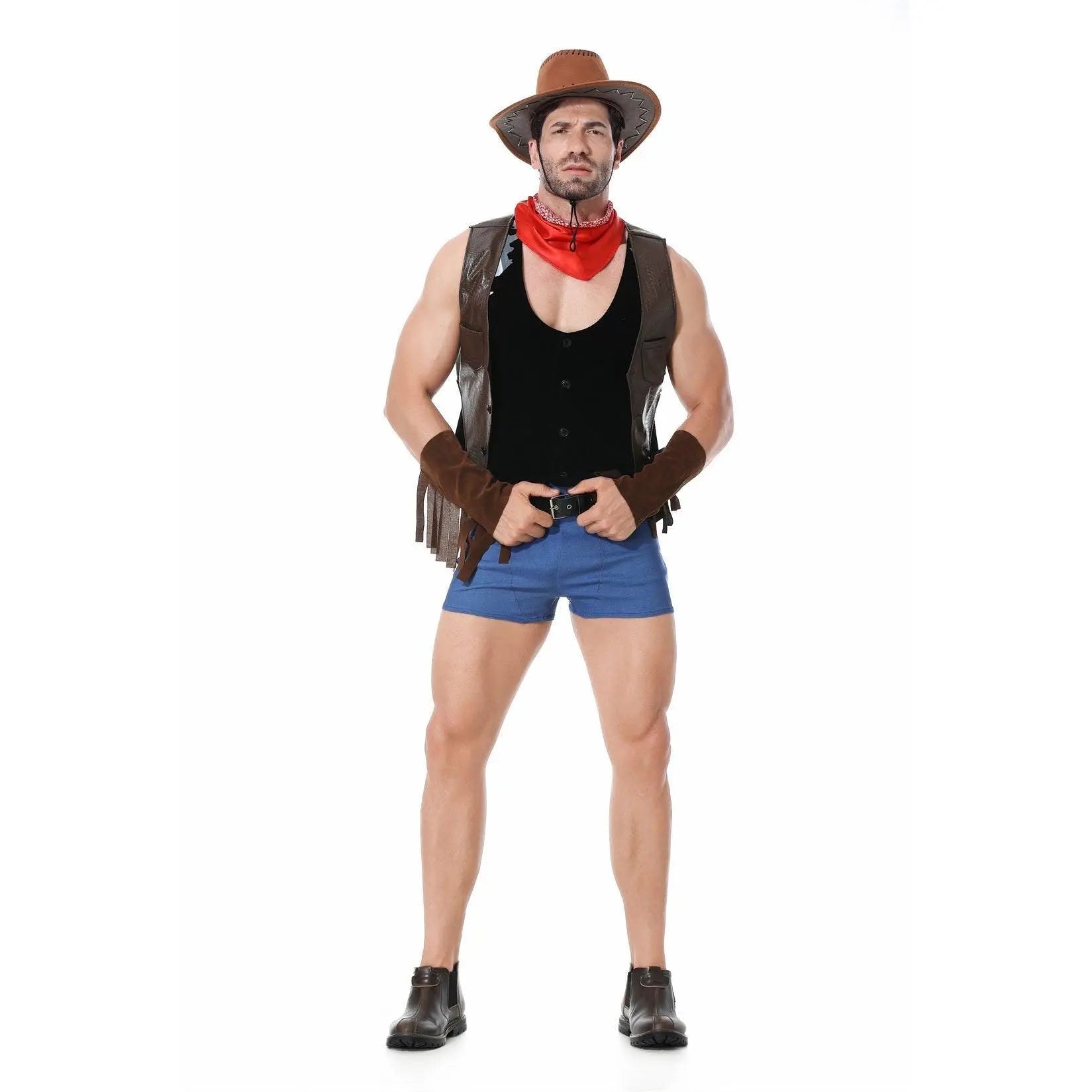 Stag Do Party Fancy Dress Costume Western Cowboy for Men - Pajamasbuy