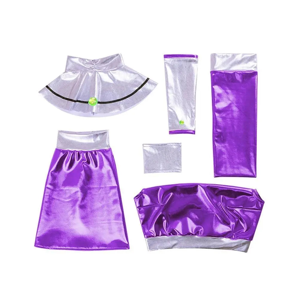 Teen Titans Cosplay Costume Princess Koriand'r Anime Suit Outfit Sets Up For Adults - Pajamasbuy