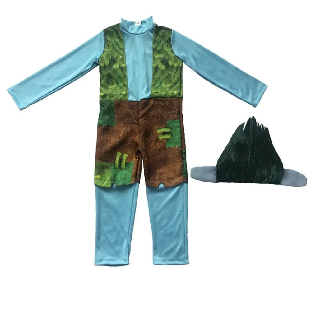 Trolls World Tour Boy??£¤s Branch Girl Poppy Costume Cosplay Halloween Fancy Dress Kids - Pajamasbuy
