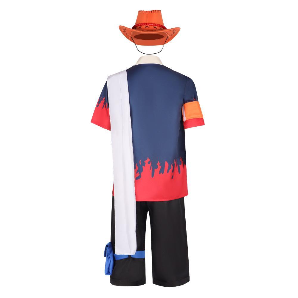 Animation costume Nautical King Fire Fist Ace full cosplay costume stage performance - Pajamasbuy