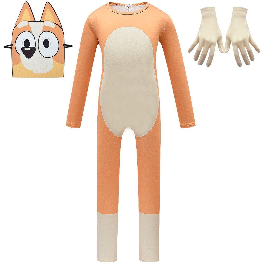 Boys Bluey Girls Bingo Dog Kids Halloween Cosplay Party jumpsuit Onesie Costume - Pajamasbuy