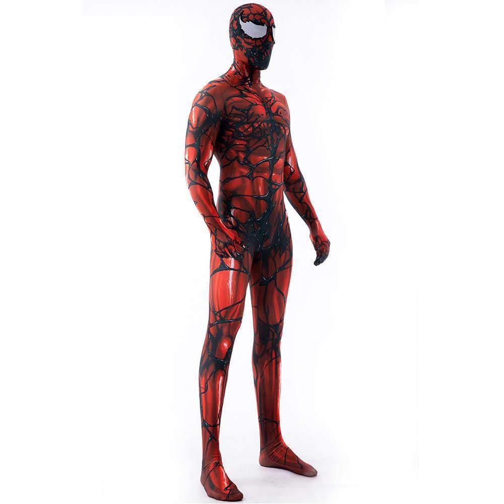 Carnage Red Rubies Venom Spider - Man Costume Cosplay Jumpsuit Superhero Bodysuit Halloween Suit Zentai For Adult Kids - Pajamasbuy