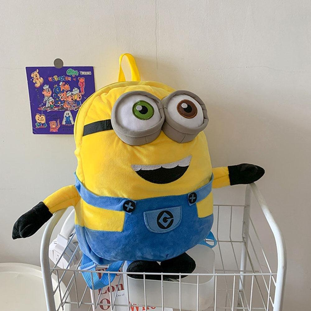 Despicable Me Minions Plush school bag large capacity student cartoon backpack - Pajamasbuy