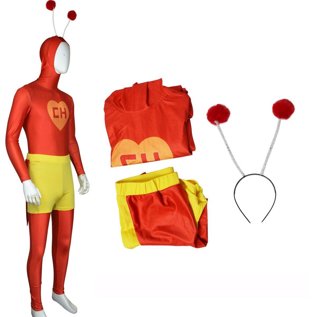 El Chapul?¡ìan Colorado Cosplay Costume Chespirito4 The Red Grasshopper - Pajamasbuy