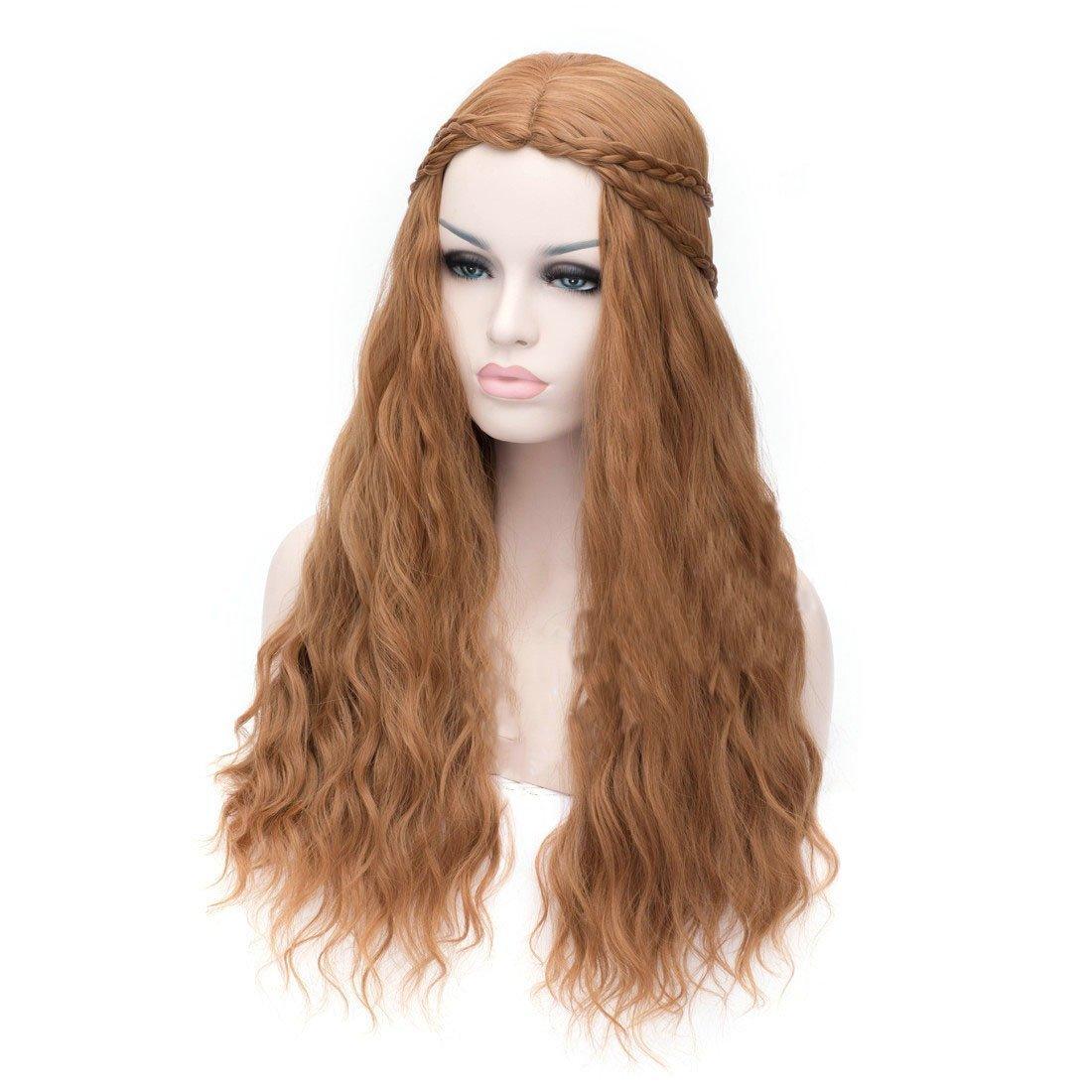 Game of Thrones Cersei Lannister Gold Long Curly Hair Cosplay Wig - Pajamasbuy