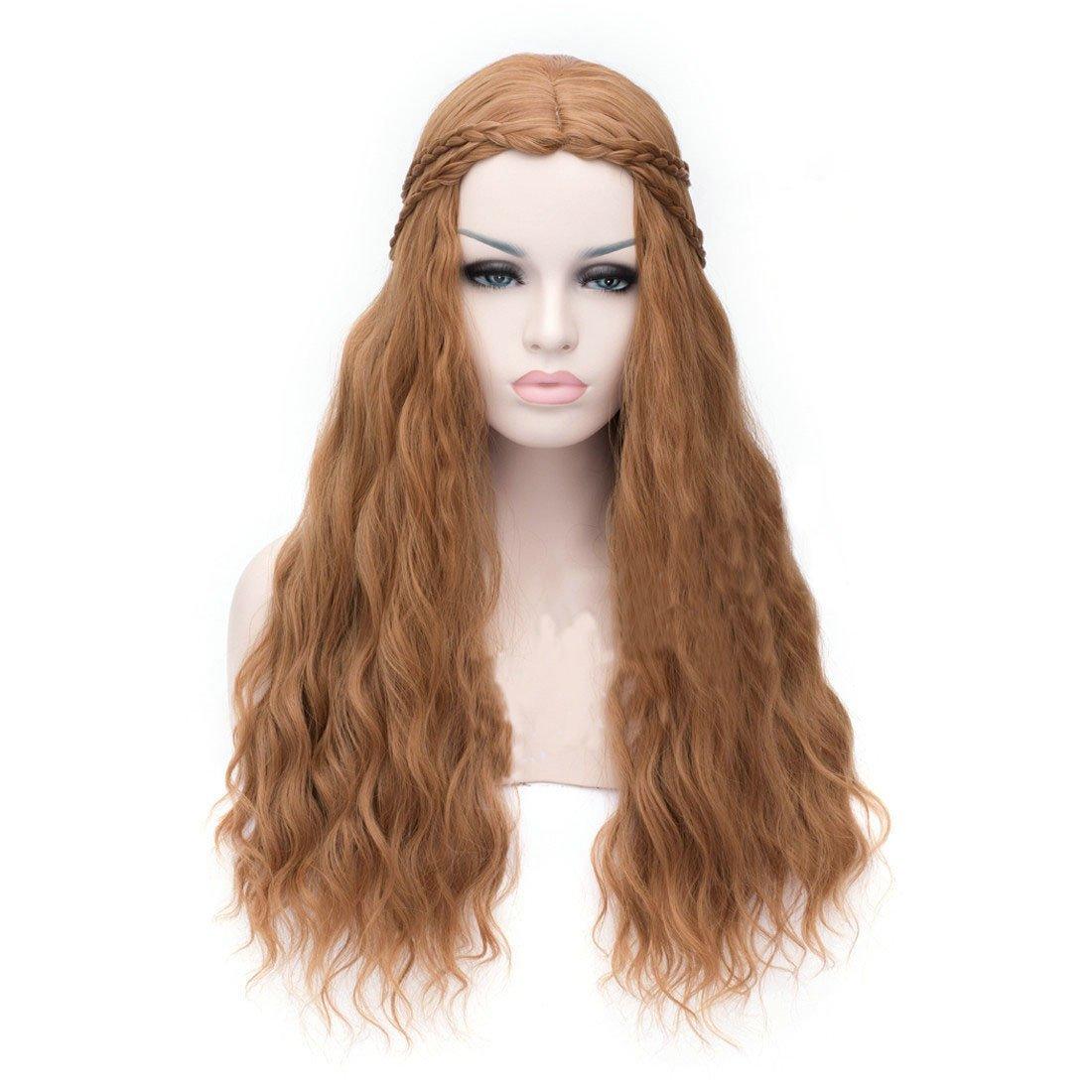 Game of Thrones Cersei Lannister Gold Long Curly Hair Cosplay Wig - Pajamasbuy