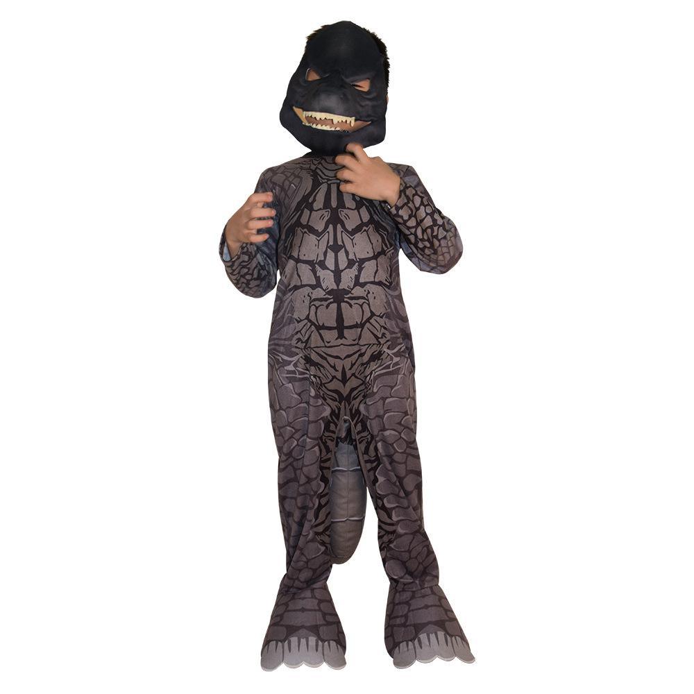 Godzilla Jumpsuit Mask Stage Performance Cosplay Costumes Printing Kids - Pajamasbuy