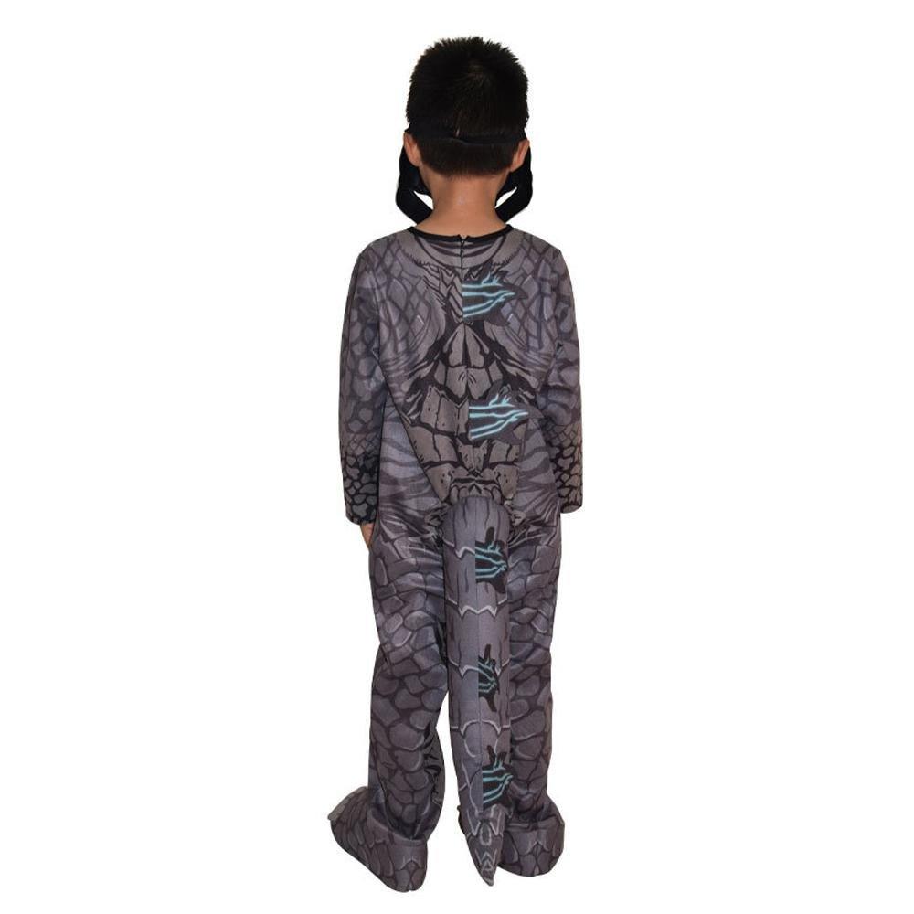 Godzilla Jumpsuit Mask Stage Performance Cosplay Costumes Printing Kids - Pajamasbuy