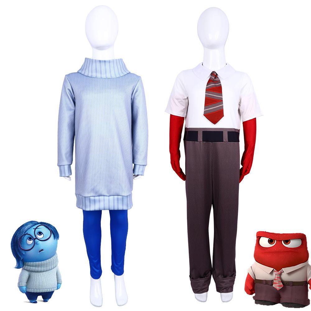 Inside Out 2 Joy Anger Fear Sadness Disgust cosplay costumes dress for the Halloween stage show - Pajamasbuy