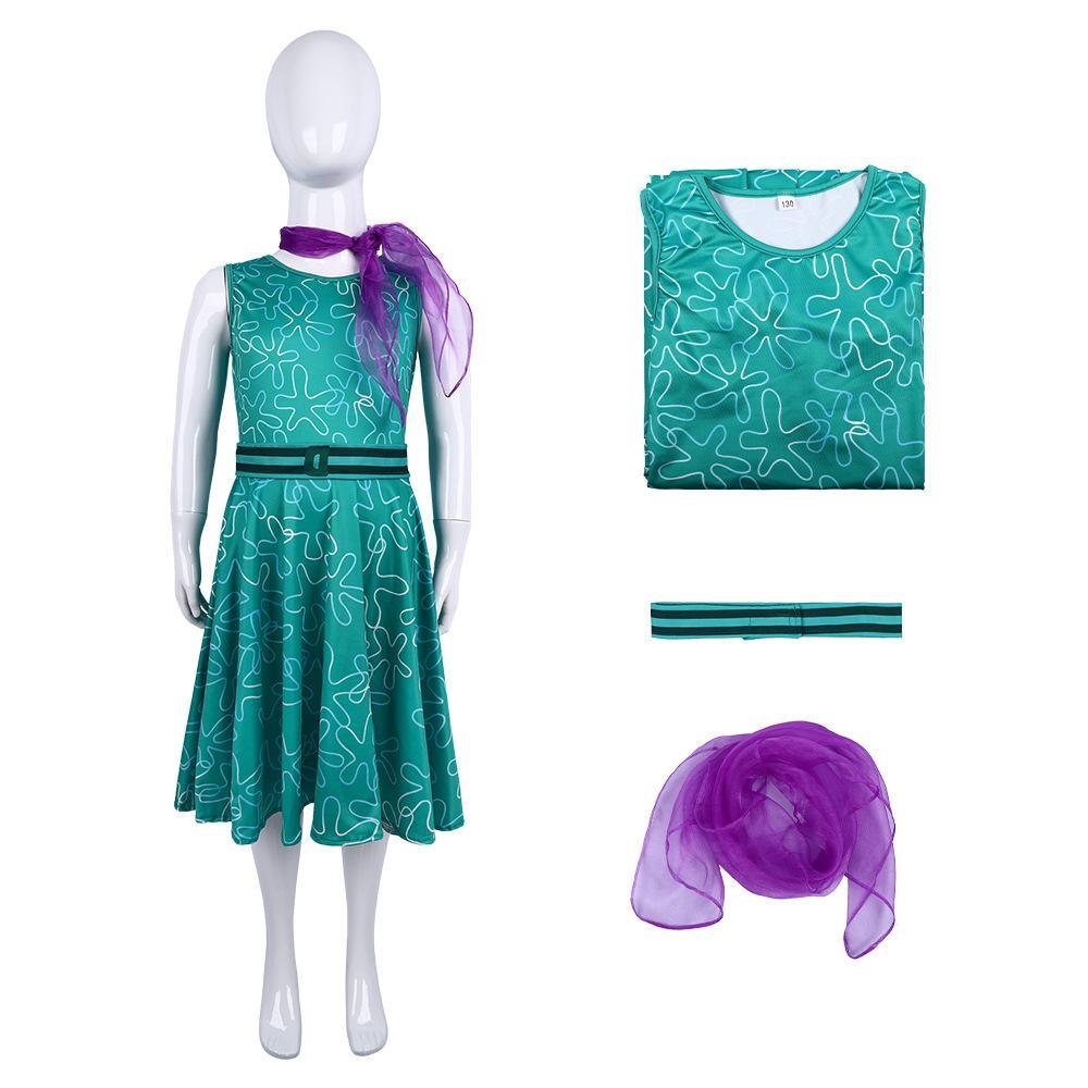Inside Out 2 Joy Anger Fear Sadness Disgust cosplay costumes dress for the Halloween stage show - Pajamasbuy