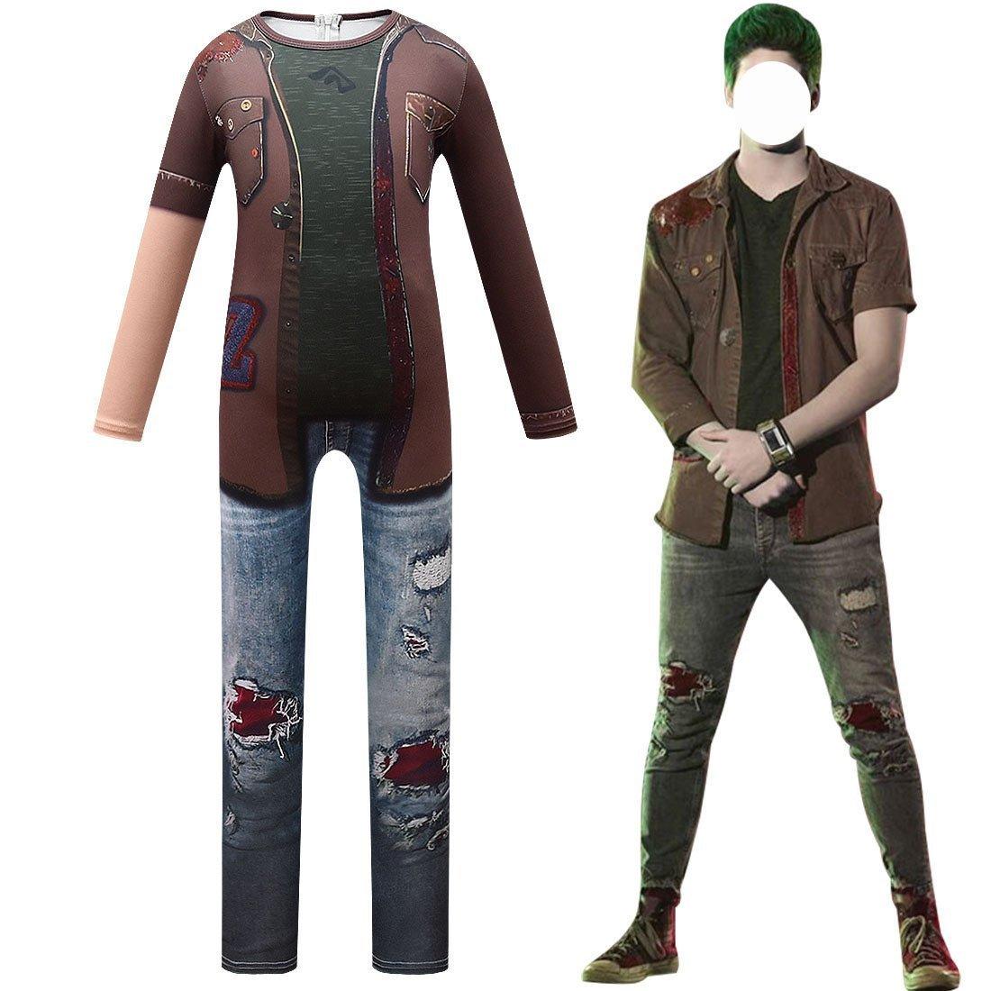 kids College Zombies Cosplay Zentai Suit Costume Children Jumpsuit Bodysuit Outfits for boy - Pajamasbuy