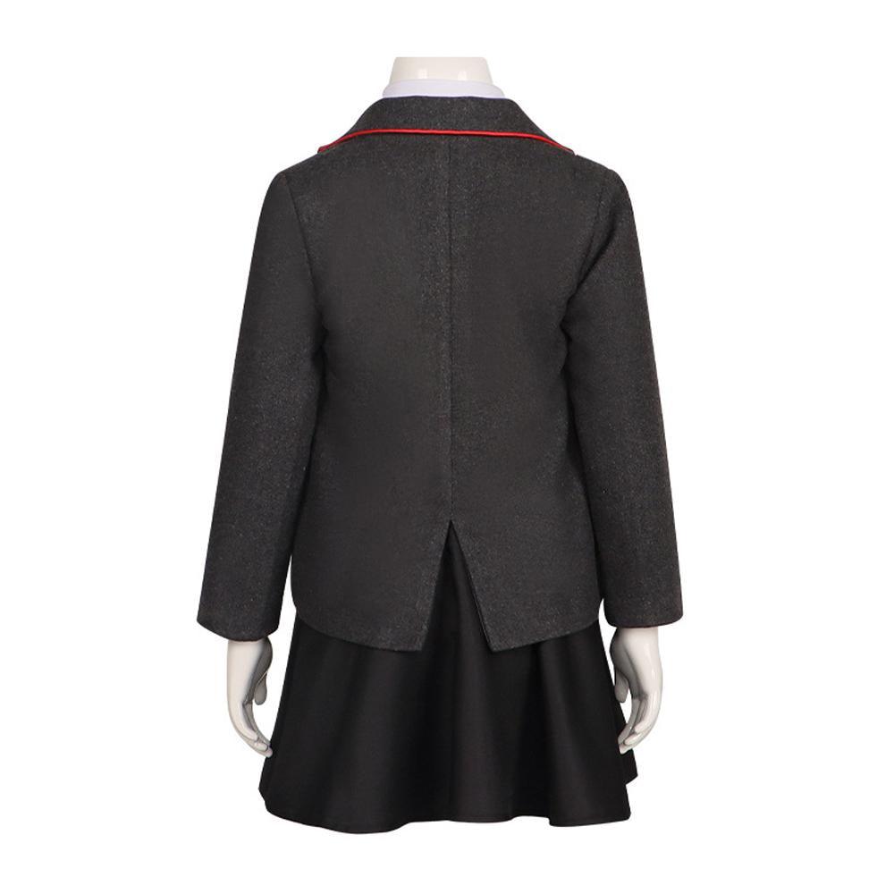 Kids Matilda Musical Cosplay Costume Outfit Girls School Uniform Suit Jacket Shirt Skirt Tie Party Stage Full Set - Pajamasbuy