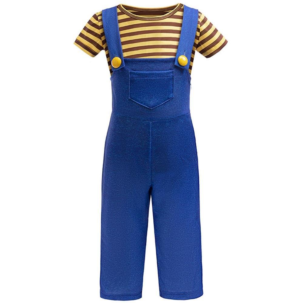 Kids Minions Cosplay Costume Boys' Suspender Outfit for Halloween Parties - Pajamasbuy