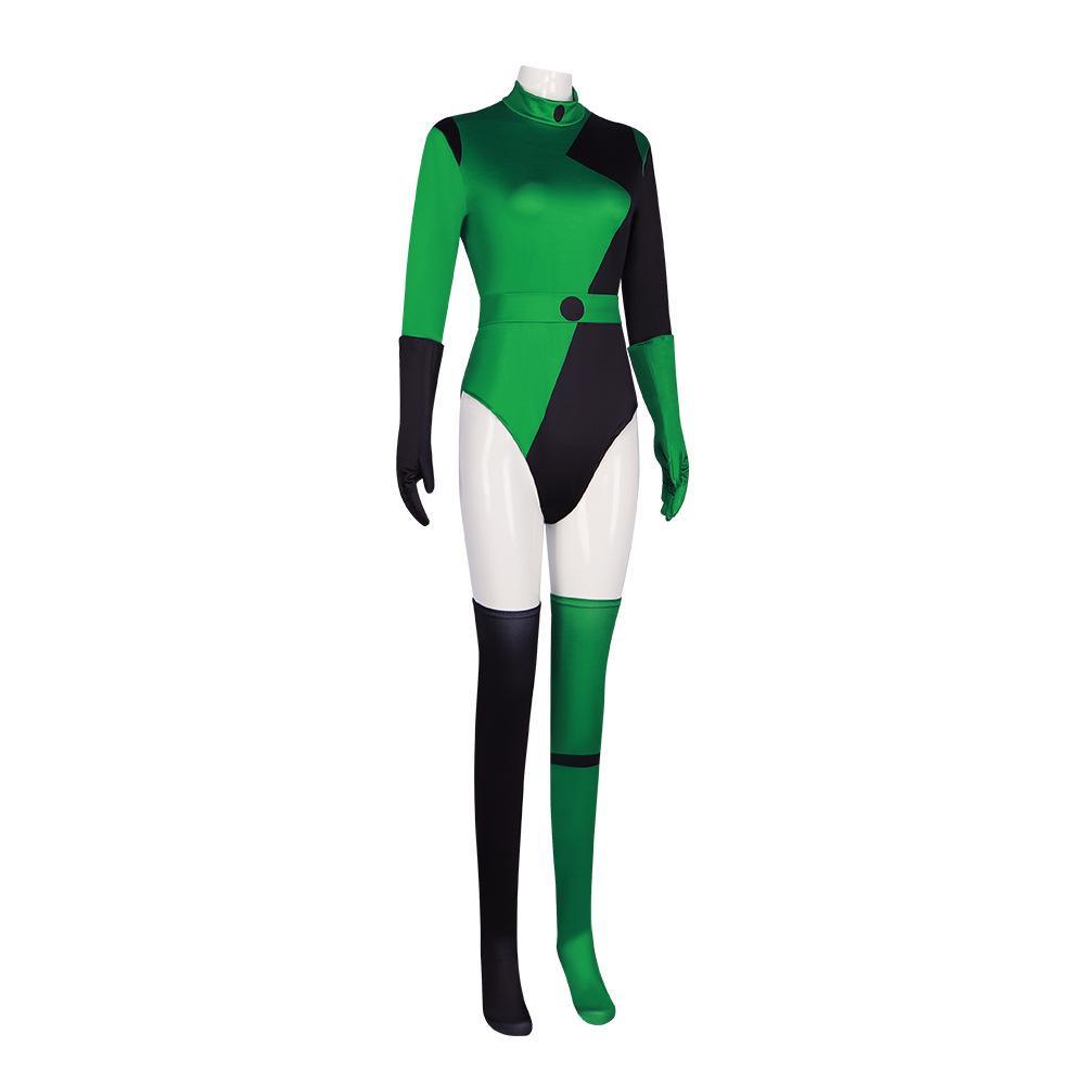 Kim Possible shego Costume Bodysuit Jumpsuit Swimsuit - Pajamasbuy