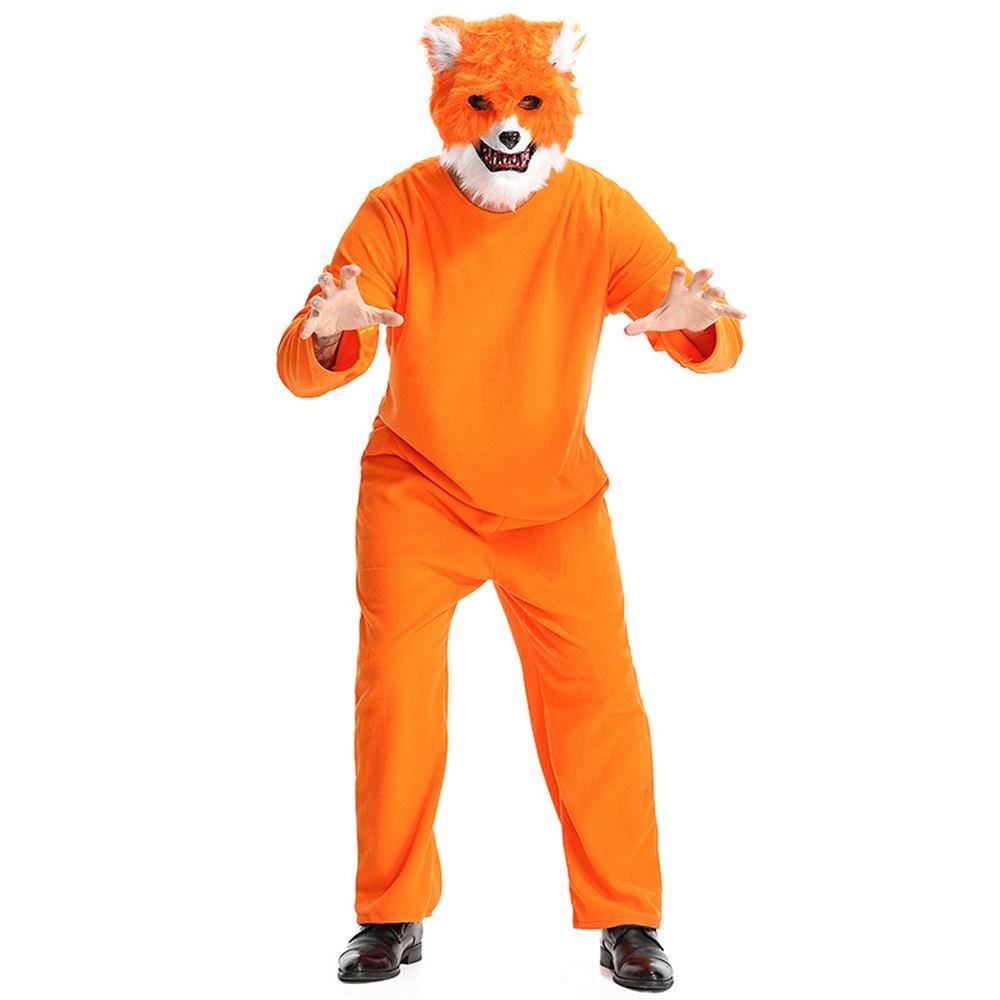 Mr. Sly Fox Animal Adult Jumpsuit Cosplay Costume Carnival - Pajamasbuy