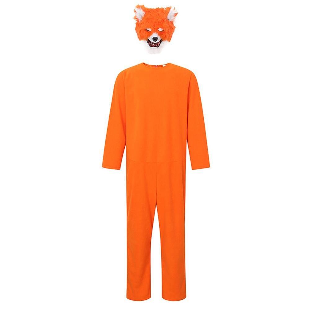Mr. Sly Fox Animal Adult Jumpsuit Cosplay Costume Carnival - Pajamasbuy