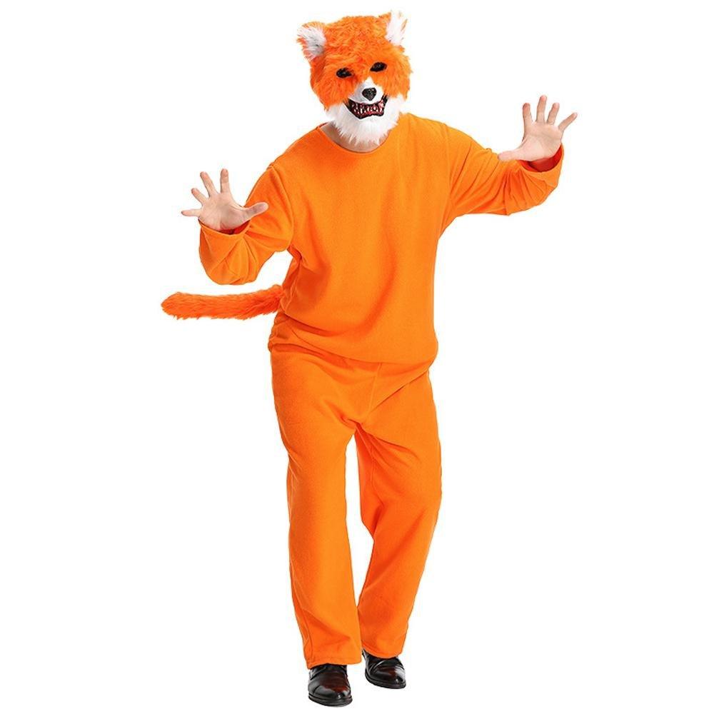 Mr. Sly Fox Animal Adult Jumpsuit Cosplay Costume Carnival - Pajamasbuy