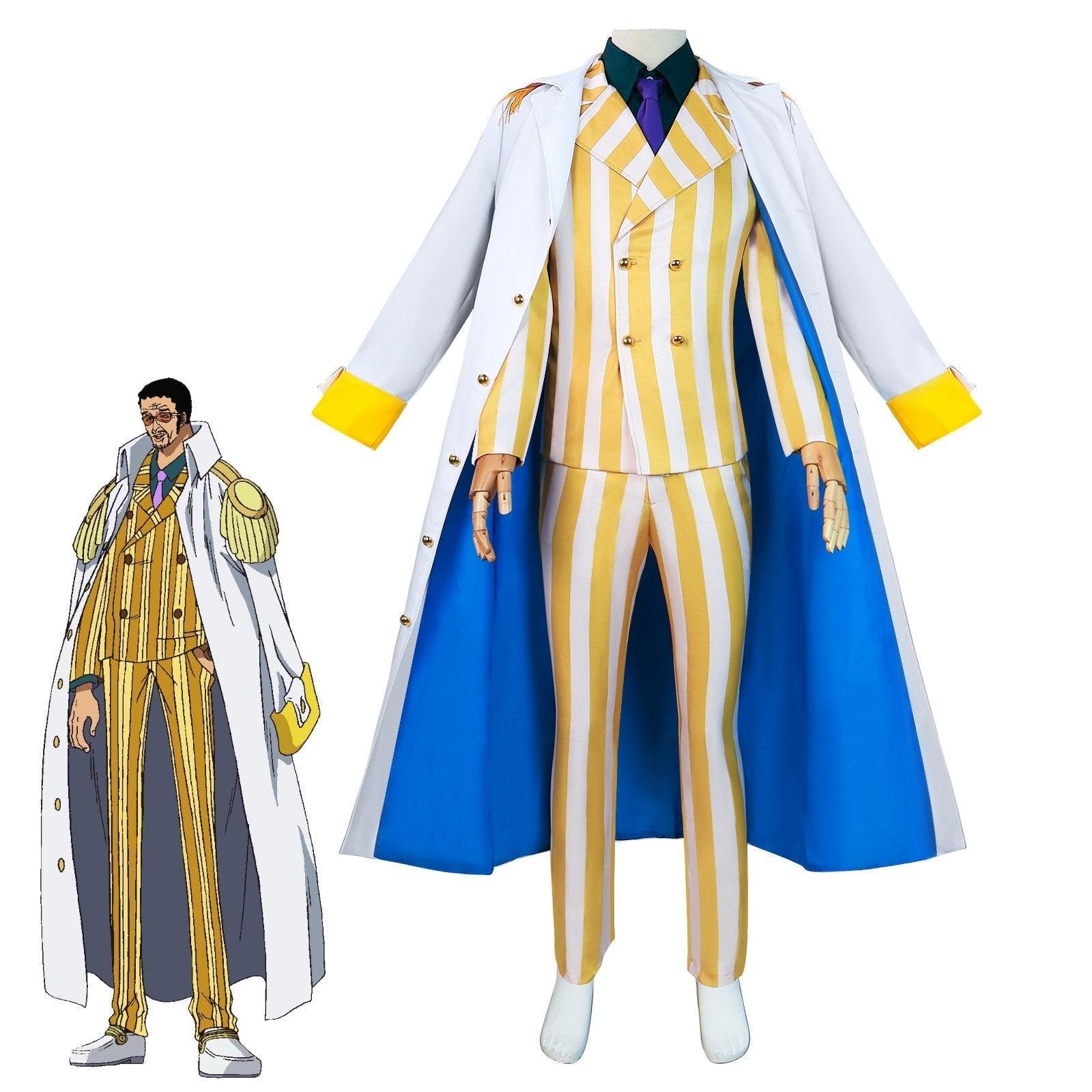 One Piece Wano Country Kizaru Costume Party Carnival Cosplay Full Set - Pajamasbuy
