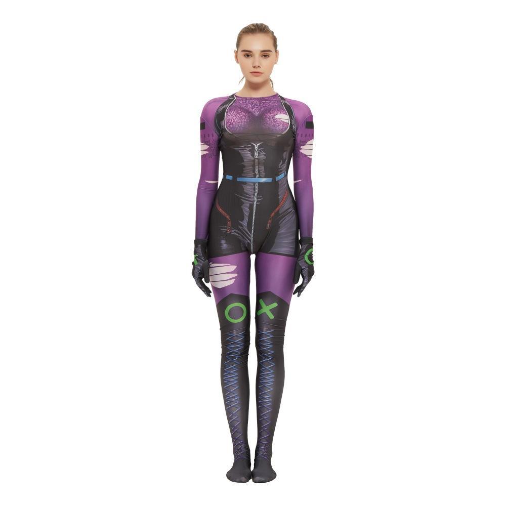 Punchline Alexis Kaye Cosplay Jumpsuit Joker's New Girlfriend Costume - Pajamasbuy
