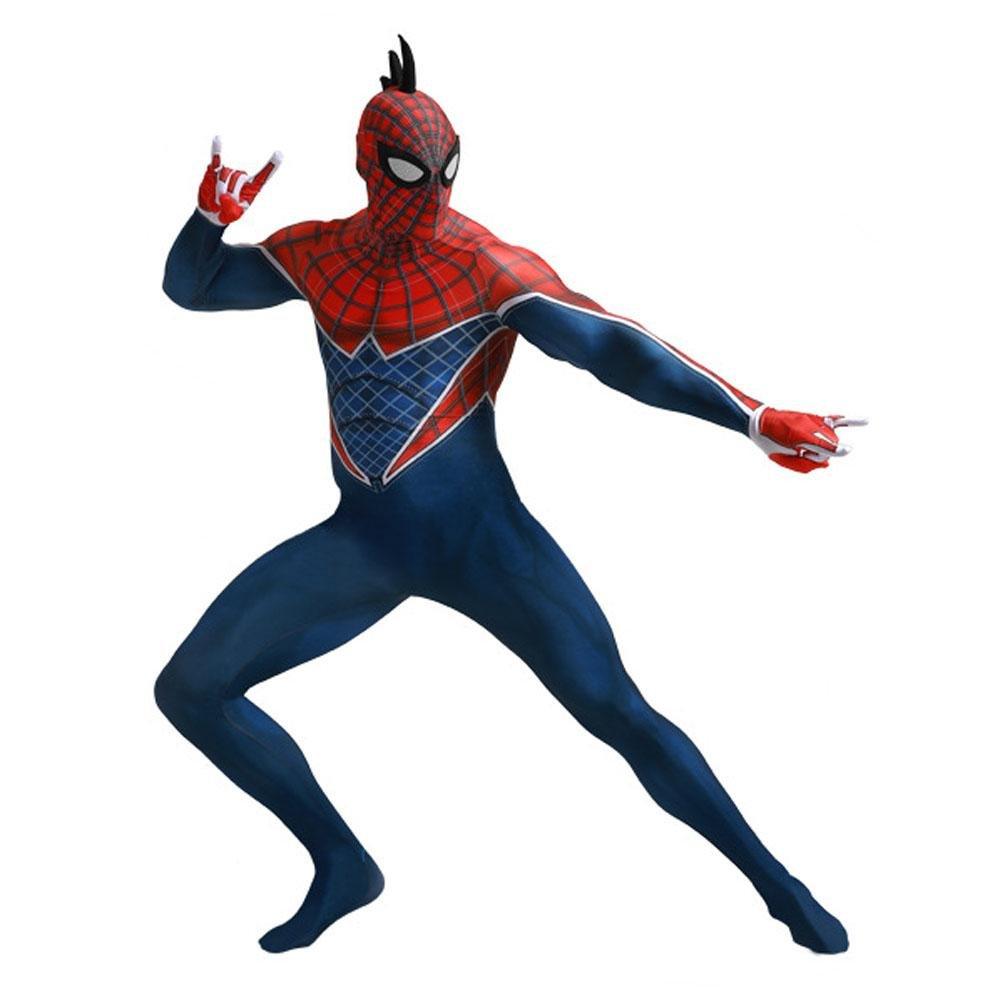 Spider - Man Punk Hobart Brown Cosplay Costume Jumpsuit Across the Spider - Verse Edition - Pajamasbuy