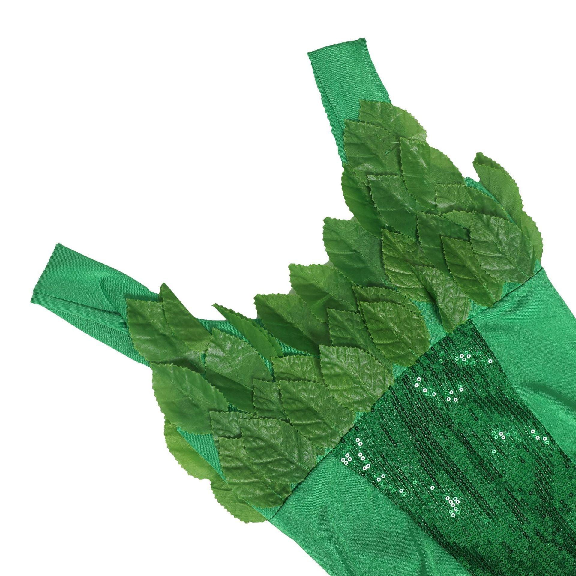 Women's Deuxe Poison lvy Costume long dress Halloween - Pajamasbuy