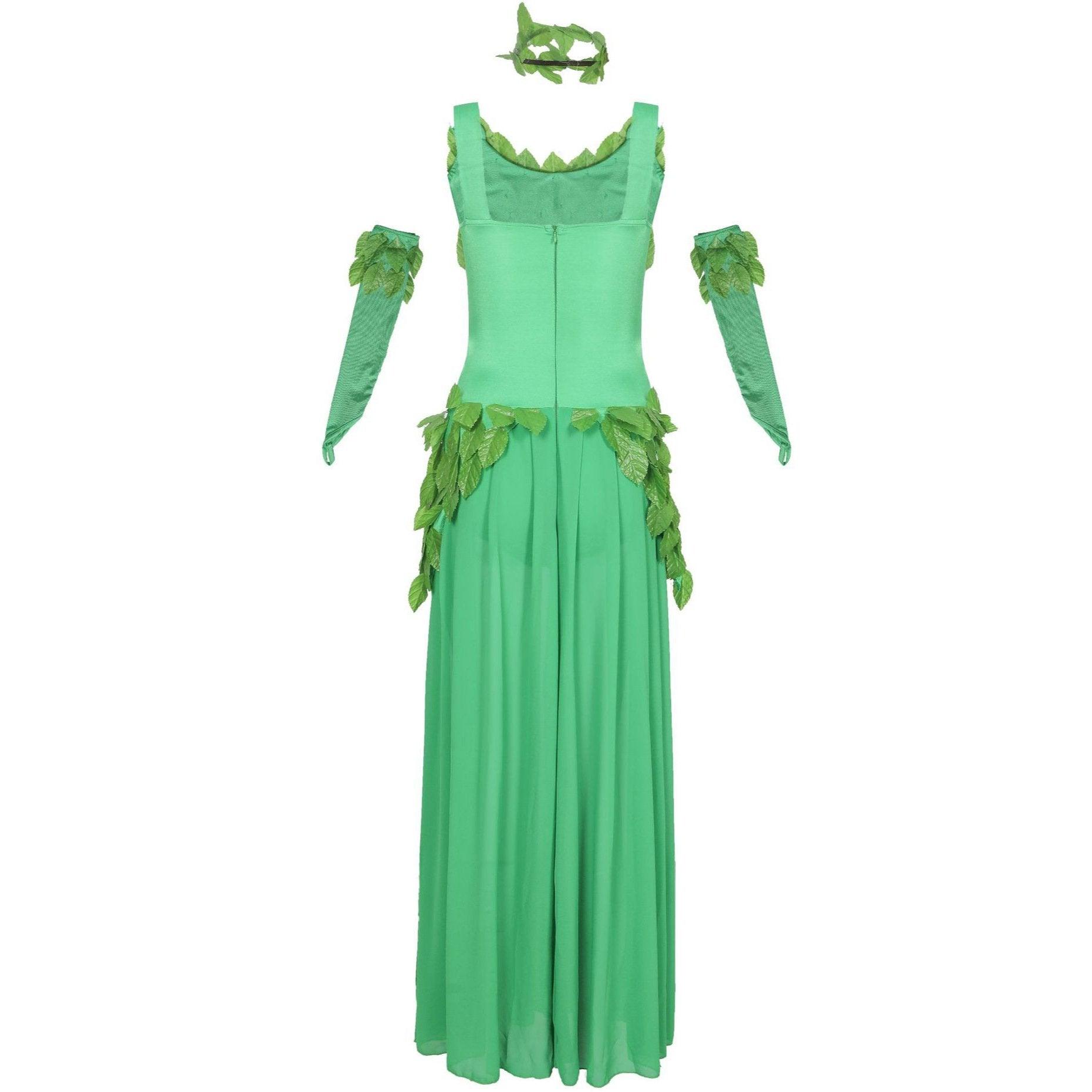 Women's Deuxe Poison lvy Costume long dress Halloween - Pajamasbuy