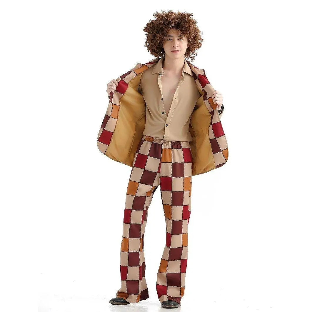 1920s Disco Stage Masquerade Fancy Dress Costumes Halloween For Women Men Leisure Suit - Pajamasbuy