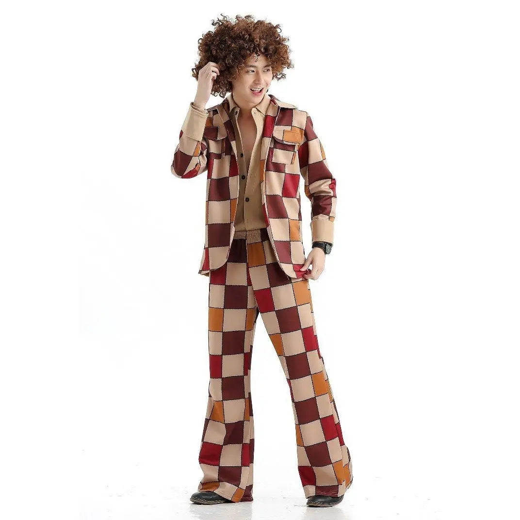 1920s Disco Stage Masquerade Fancy Dress Costumes Halloween For Women Men Leisure Suit - Pajamasbuy