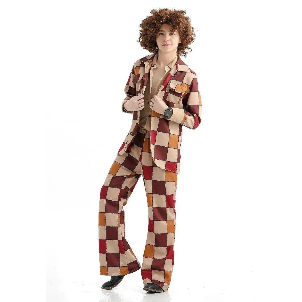 1920s Disco Stage Masquerade Fancy Dress Costumes Halloween For Women Men Leisure Suit - Pajamasbuy