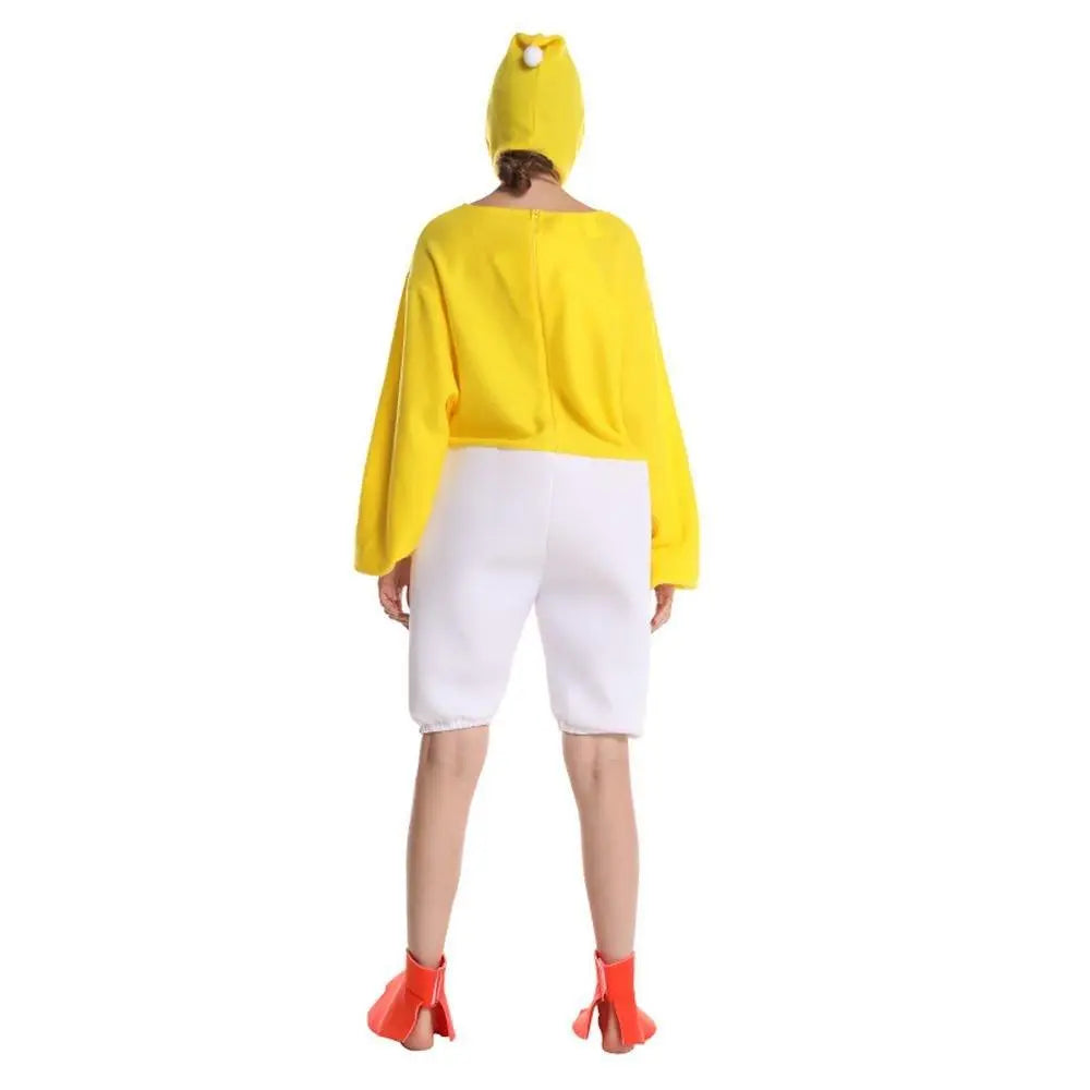 Adult Funny Yellow Chick Jumpsuit Cosplay Stage Performance Costume - Pajamasbuy