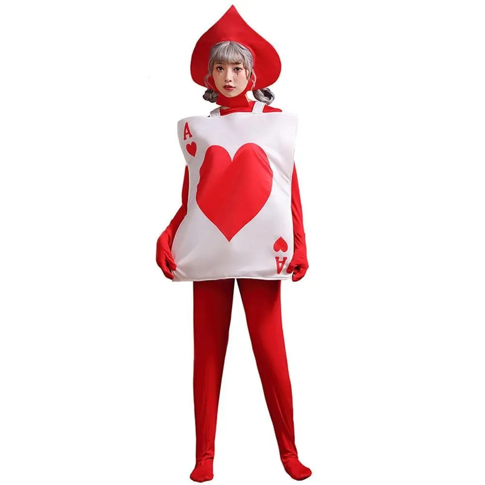 Alice in Wonderland stage performance poker heart peach A Costume Cosplay Party - Pajamasbuy