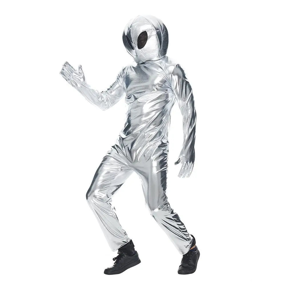 Alien Funny UFO Astronaut Cosplay Costume Outfits Halloween Carnival Suit - Pajamasbuy