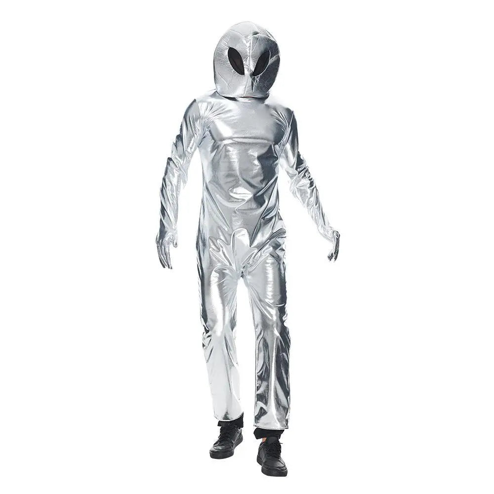 Alien Funny UFO Astronaut Cosplay Costume Outfits Halloween Carnival Suit - Pajamasbuy