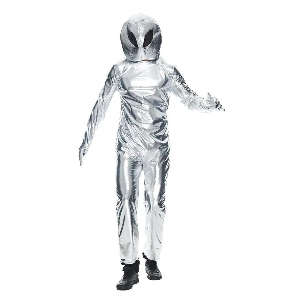 Alien Funny UFO Astronaut Cosplay Costume Outfits Halloween Carnival Suit - Pajamasbuy